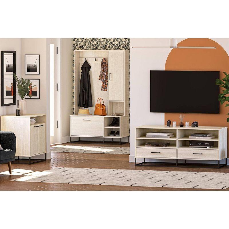 Novogratz Kelly 2 Door Accent Cabinet Ivory Oak