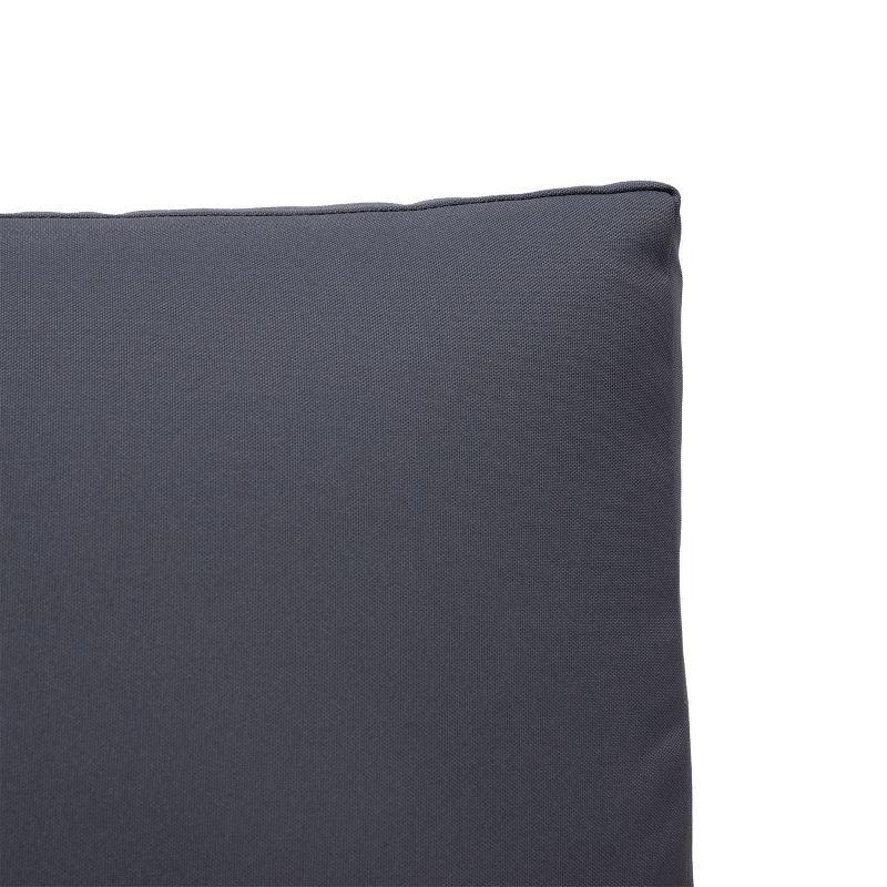 Christopher Knight Home Sherwood Outdoor Acacia Wood Loveseat with Cushions, Gray