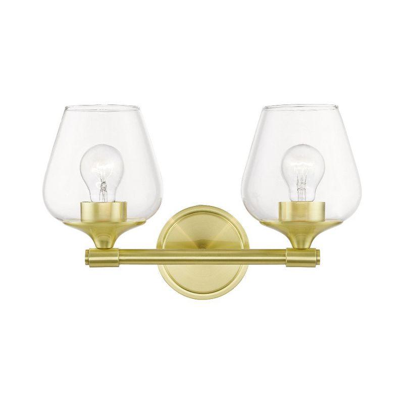 Livex Lighting Willow 2 - Light Vanity in  Satin Brass