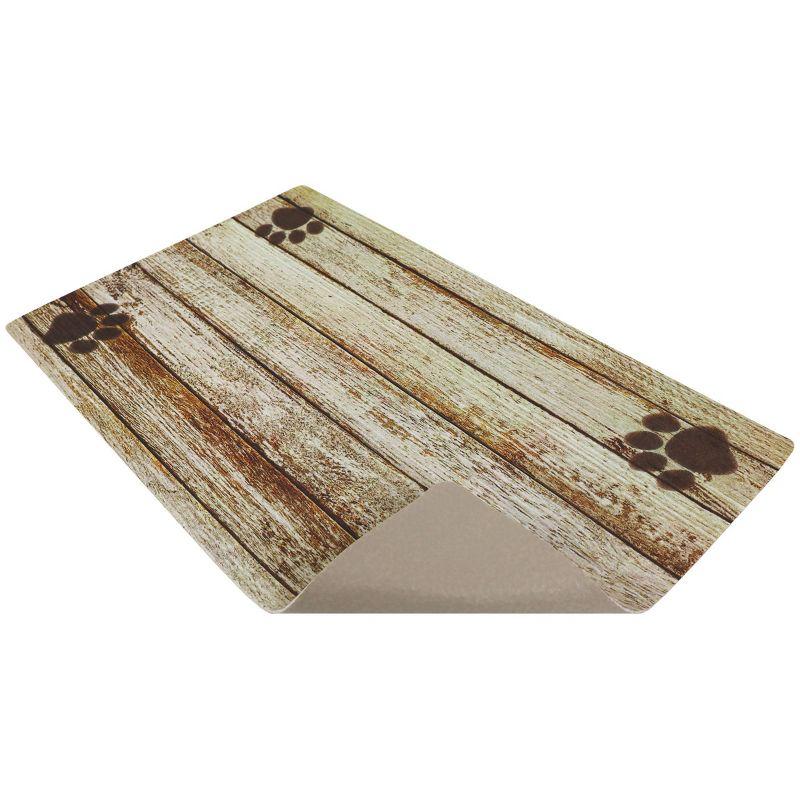 Drymate 12"x 20" Feeding Placemat for Cats and Dogs - Wood Tan