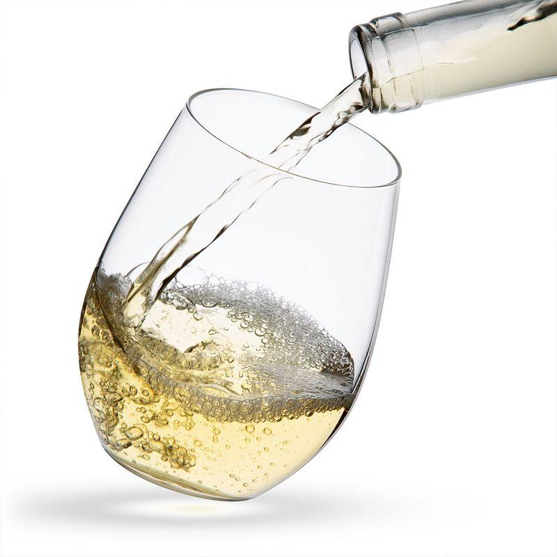 JoyJolt JoyJolt Spirits Stemless Wine Glass, 19oz. (Set of 4)
