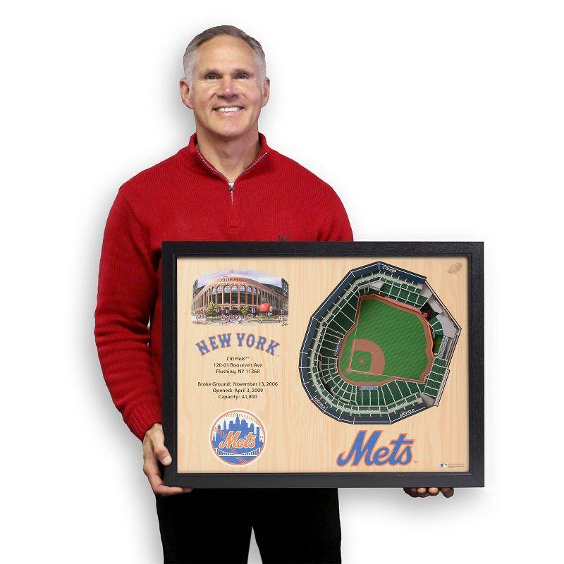 MLB New York Mets 25-Layer StadiumViews 3D Wall Art