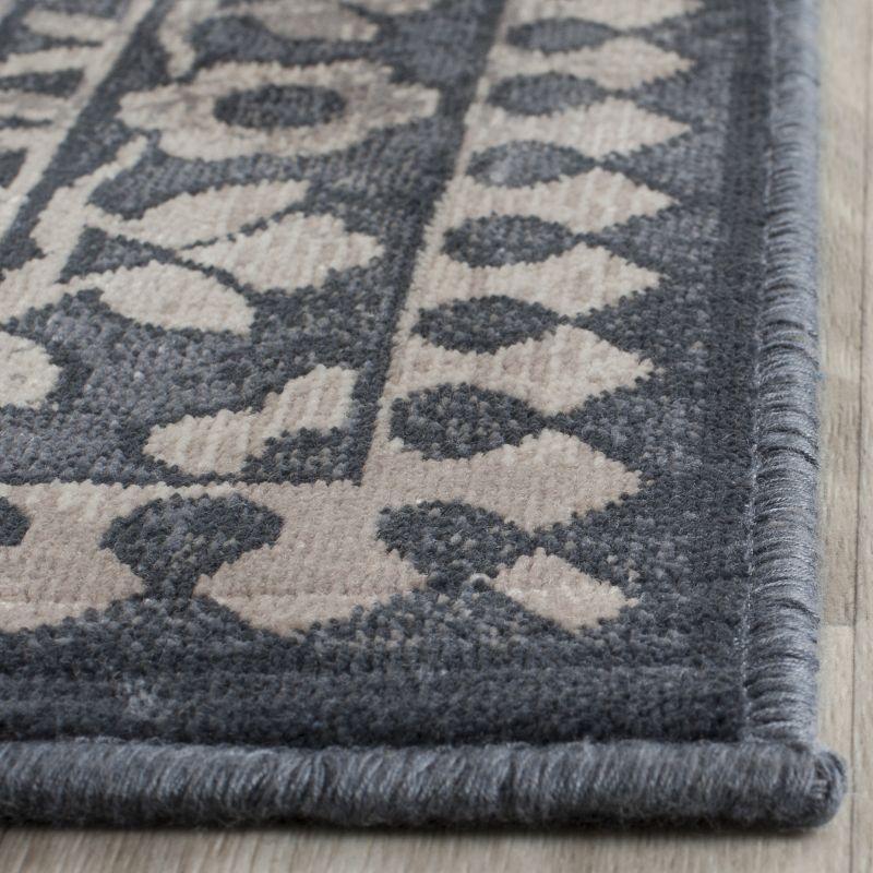 Vintage VTG175 Power Loomed Indoor Skid-Resistant Accent Rug - Blue/Light Grey - 3'3"x5'7" - Safavieh