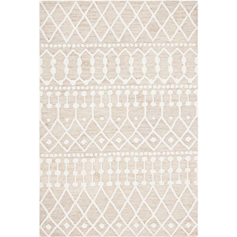 Blossom BLM115 Hand Tufted Area Rug - Beige/Ivory - 4'x6' - Safavieh.