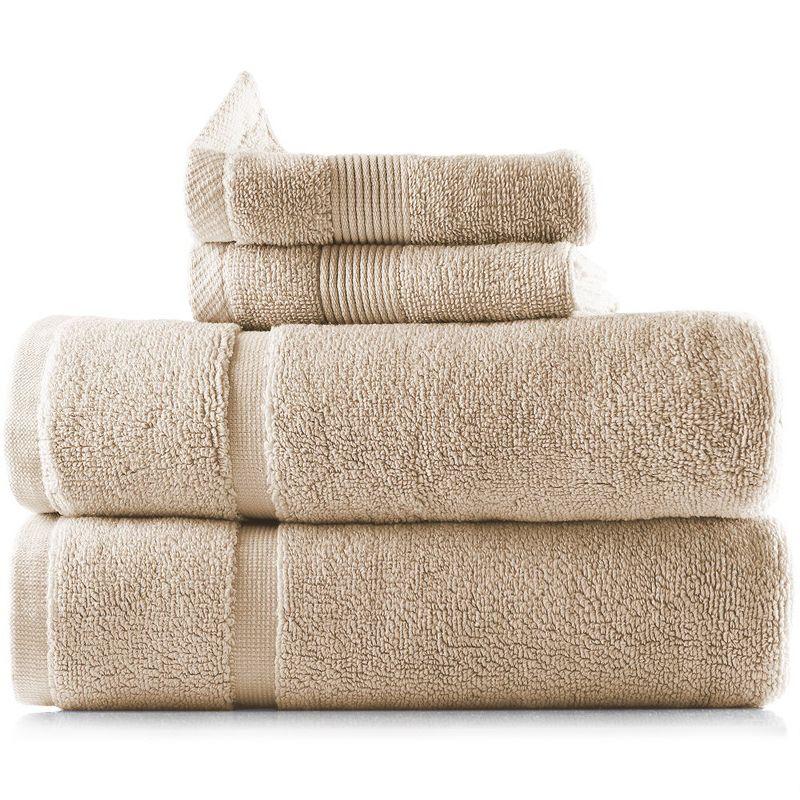 Hearth & Harbor Hearth & Harbor 4-Piece 100% Cotton Mats and Towel Set