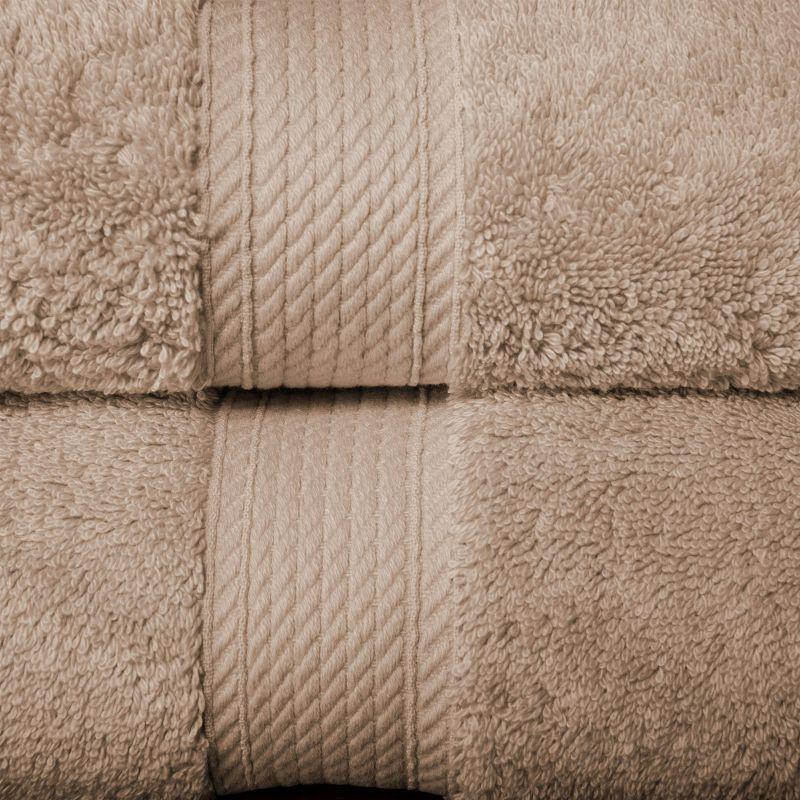 Luxury Cotton Heavyweight Ultra-Plush Bath Towel Set of 2, Latte - Blue Nile Mills