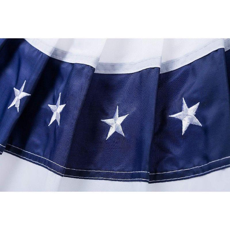 Double Sided 18'' H x 12'' W Polyester Independence Day Bunting