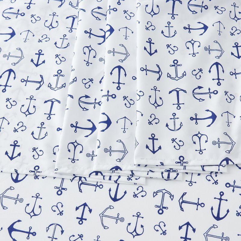 FreshFolds Ultra Soft Coastal Printed Microfiber Sheet Set