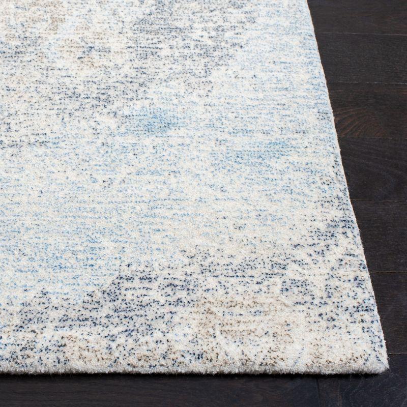 Restoration Vintage RVT111 Hand Tufted Indoor Area Rug - 5'x8' - Blue/Ivory - Safavieh