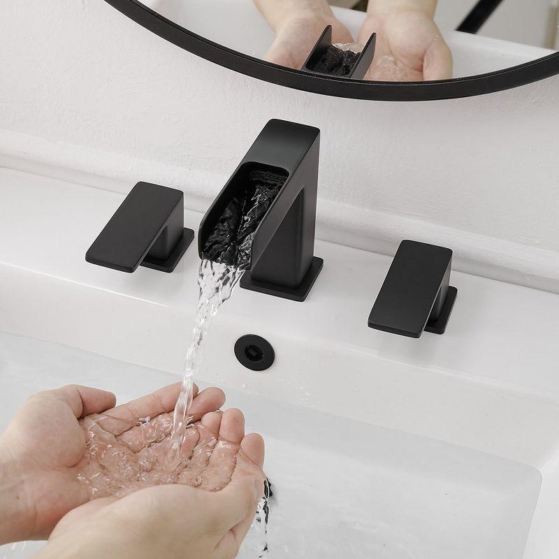 Widespread 2-handle Bathroom Faucet with Drain Assembly