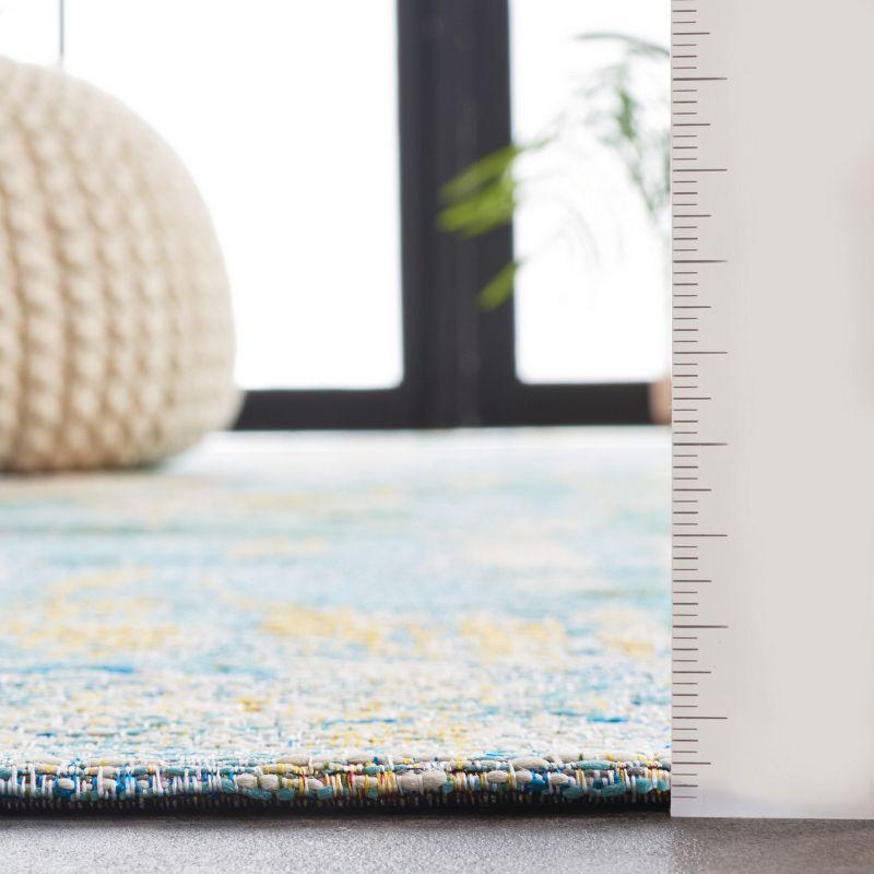 Barbados BAR522 Power Loomed Indoor/Outdoor Area Rug - Light Blue/Green - 4'x6' - Safavieh.