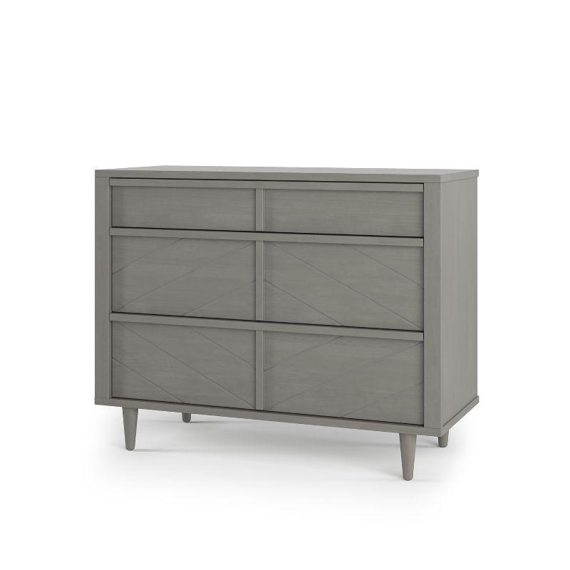 Child Craft Surrey Hill 3 Drawer Dresser for Nursery or Bedroom, Anti-Tip Kit Included to Prevent Tipping, Non-Toxic, Baby Safe Finish (Lunar Gray)