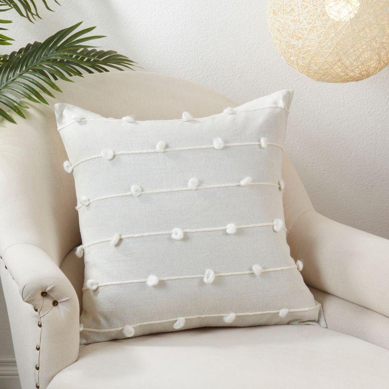 Saro Lifestyle Knotted Line  Decorative Pillow Cover