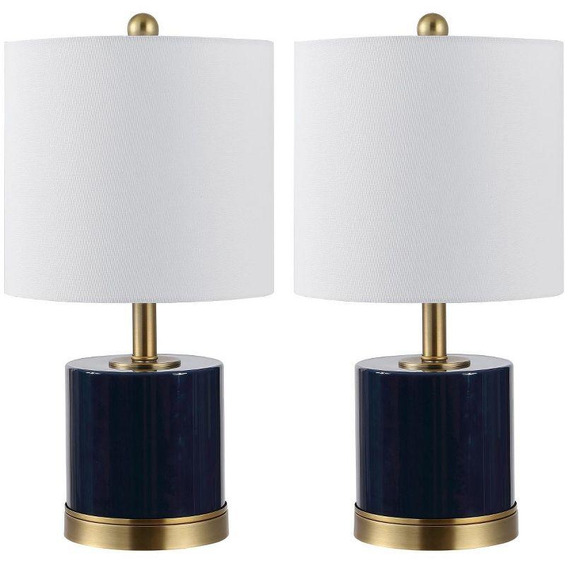 Jayce Table Lamp (Set of 2) - 20.5 Inch Height - TBL4309 - Navy Blue - Safavieh