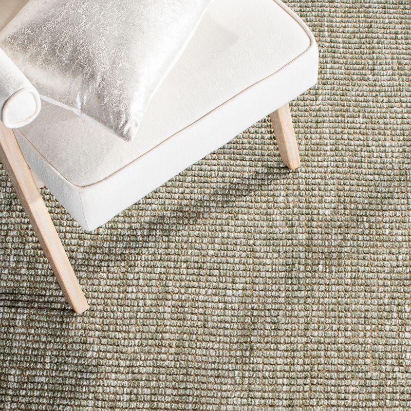 Natural Fiber NF826 Hand Woven Indoor Area Rug - Green/Natural - 5'x8' - Safavieh