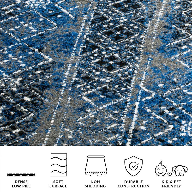 Adirondack ADR111 Non-Shedding Power Loomed Indoor Runner Rug - Silver/Multi - 2'6"x10' - Safavieh