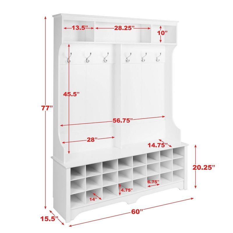 Gracie Hall Tree 60'' Wide with Bench