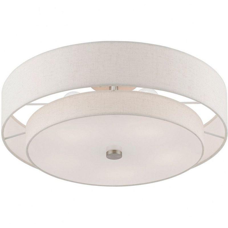 Livex Lighting Meridian 5 - Light Semi-Flush Mount in  Brushed Nickel