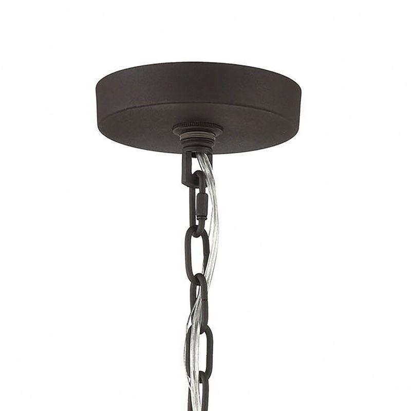 Elk Home Salinger 1 - Light Pendant in  Charcoal/Satin Nickel