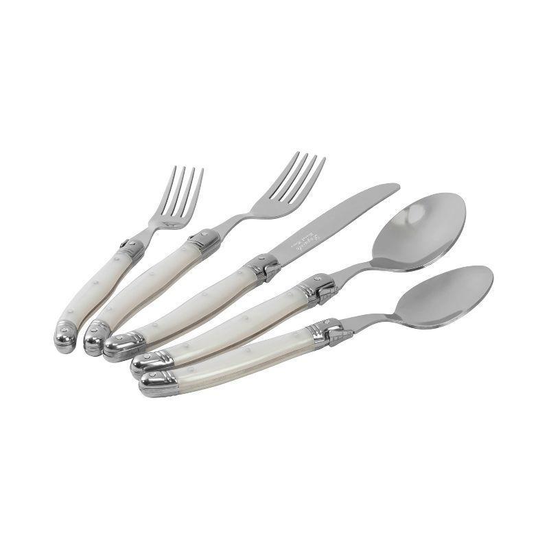 French Home Laguiole 20 Piece Stainless Steel Flatware Set, Service for 4 (Set of 20)