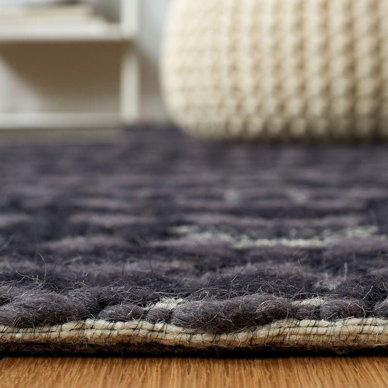 Marbella MRB451 Hand Loomed Area Rug - Black/Ivory - 6'x9' - Safavieh.
