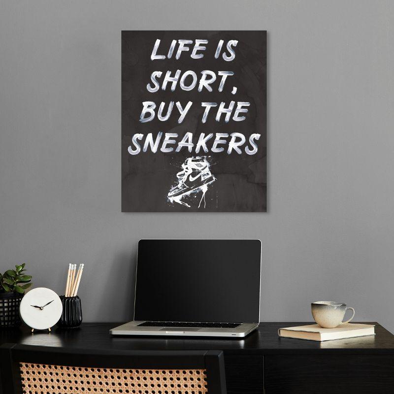 Notori Art Notoriart Buy The Sneakers Framed Sneaker 1 Piece Canvas Wall Art