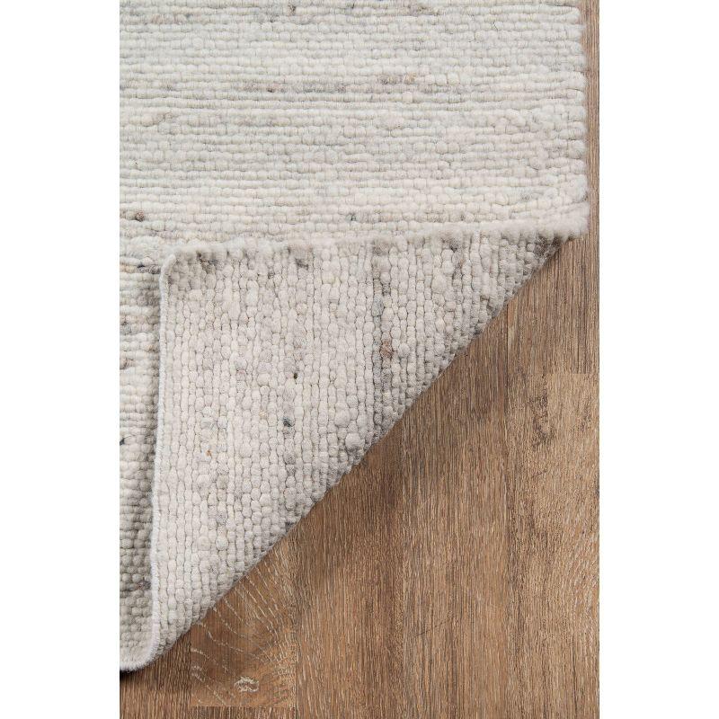 Richmond Collins Hand-Woven Wool Ivory Area Rug