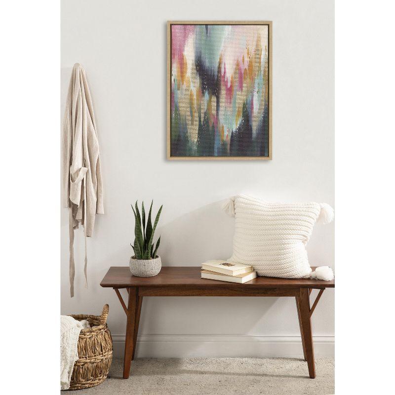 Kate and Laurel Sylvie Brushstroke 135 Framed Canvas by Jessi Raulet of Ettavee