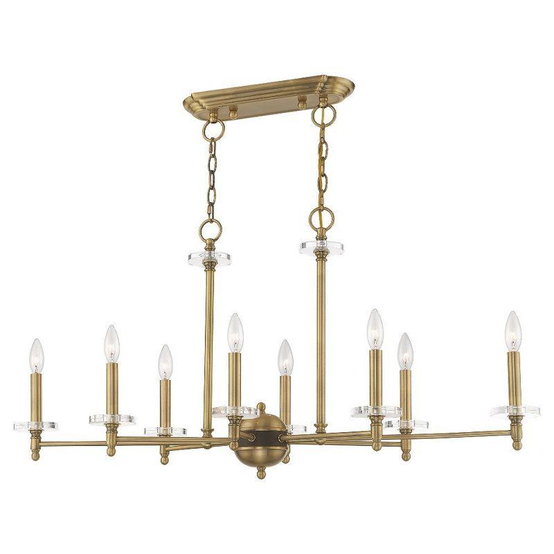 Livex Lighting Bennington 8 - Light Chandelier in  Antique Brass