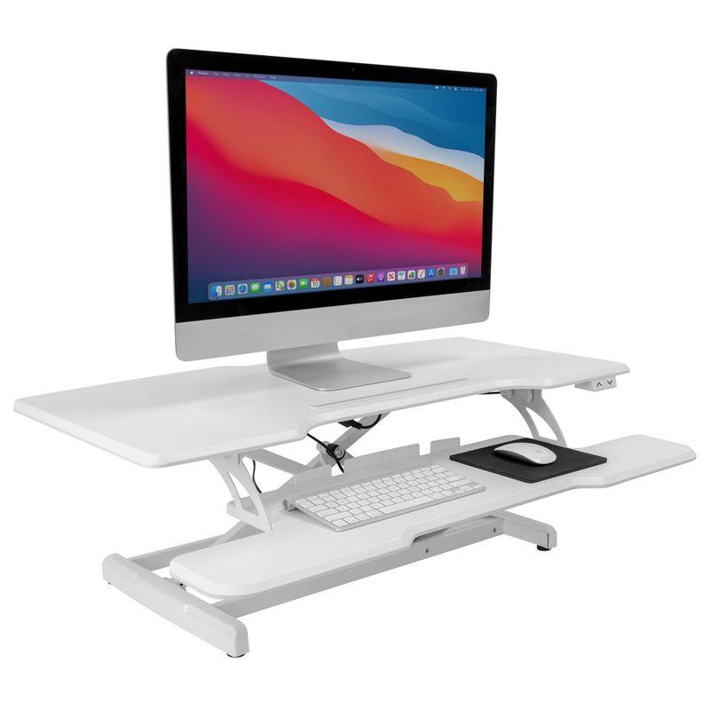 Adjustable Metal Base Standing Desk Converter