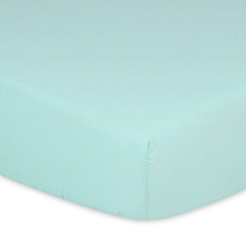 The Peanutshell Fitted Crib Sheets - Cactus and Pastel Green - 4pk