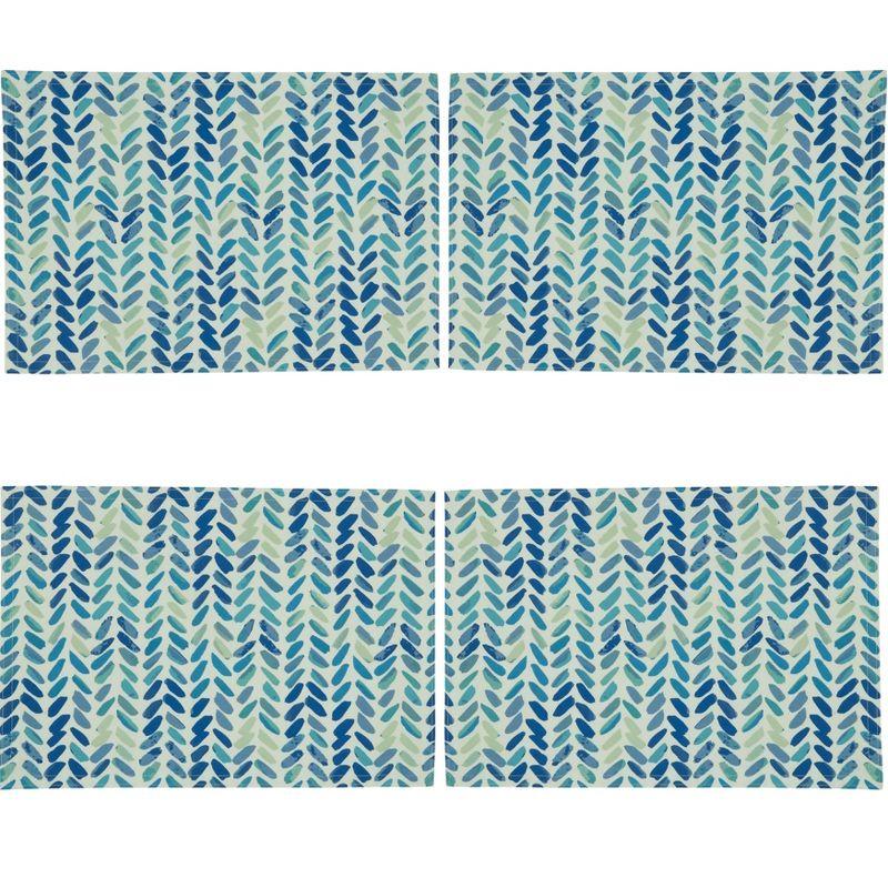 Ottilie Polyester Chevron Rectangle Placemat (Set of 4)