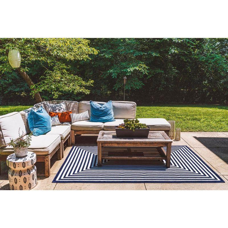 Sabrina Soto Outdoor Prescott Geometric Woven Area Rug