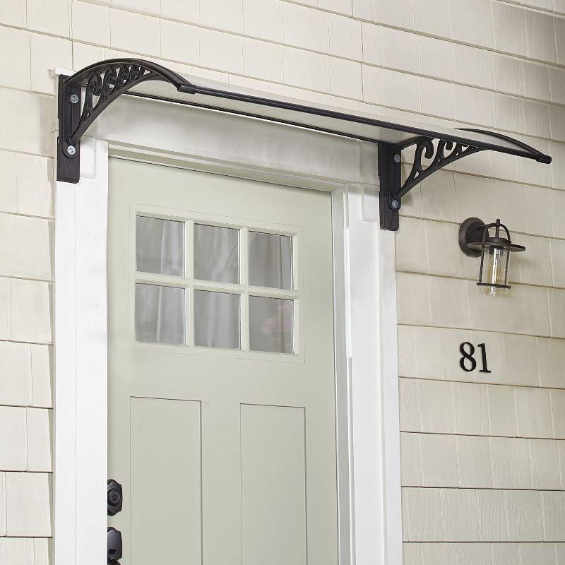 The Lakeside Collection Natural Sunlight Door Canopies - Black