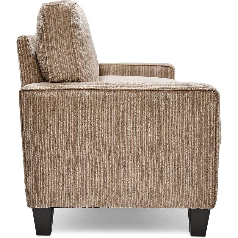 Serta Palisades 73" Track Arm Sofa, Easy Care Fabric, Soft Pillow Back, Pocket Coil Seat Cushions