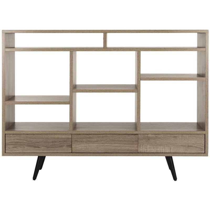 Marina Etagere - FOX4279 - Light Brown/Black - Safavieh Couture