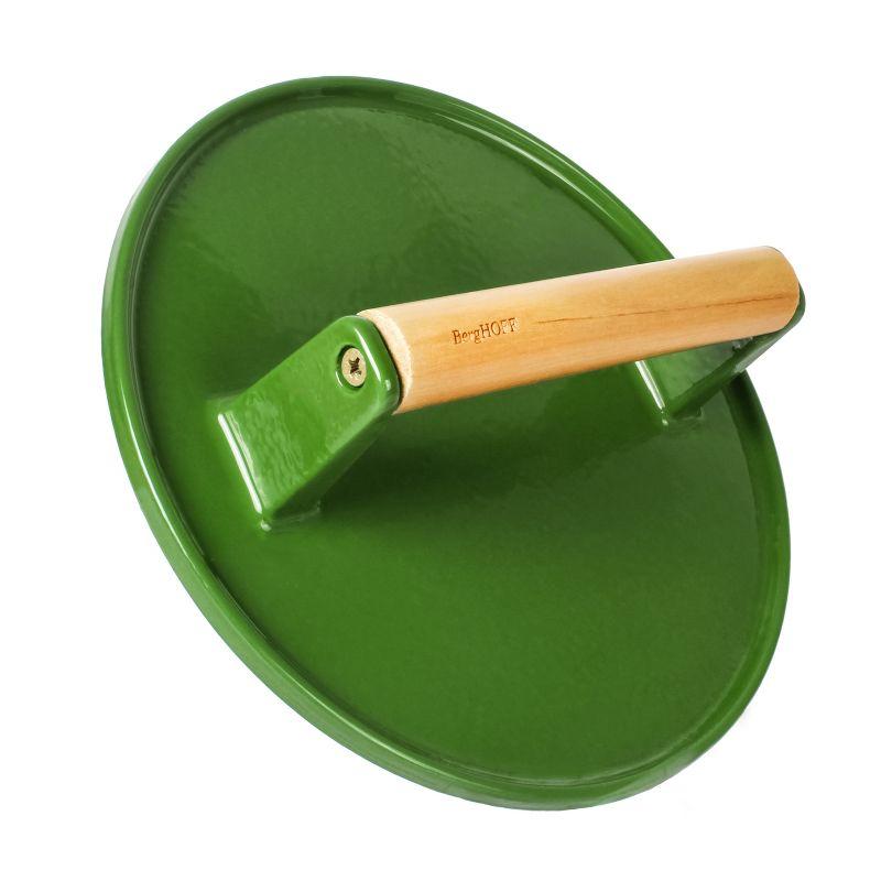 BergHOFF 9" Cast Iron Steak Press, Green