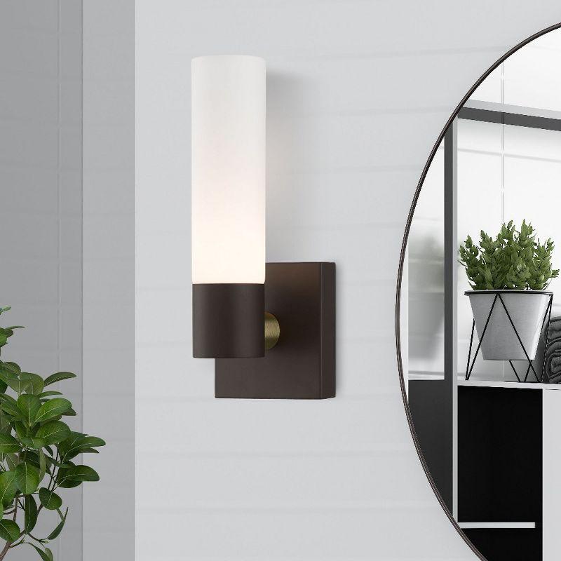 Livex Lighting Aero 1 - Light Sconce in  Black Chrome