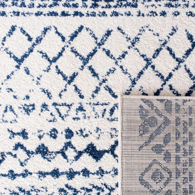 Tulum TUL268 Power Loomed Area Rug - Ivory/Navy - 3'x3' - Safavieh.