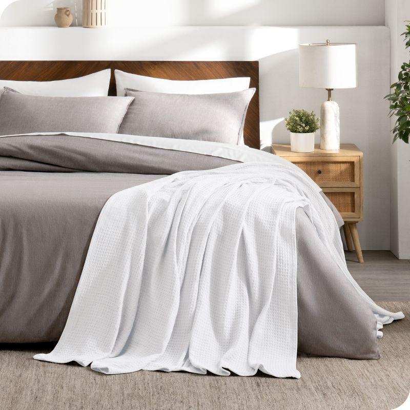 100% Cotton Waffle Breathable Blanket by Bare Home