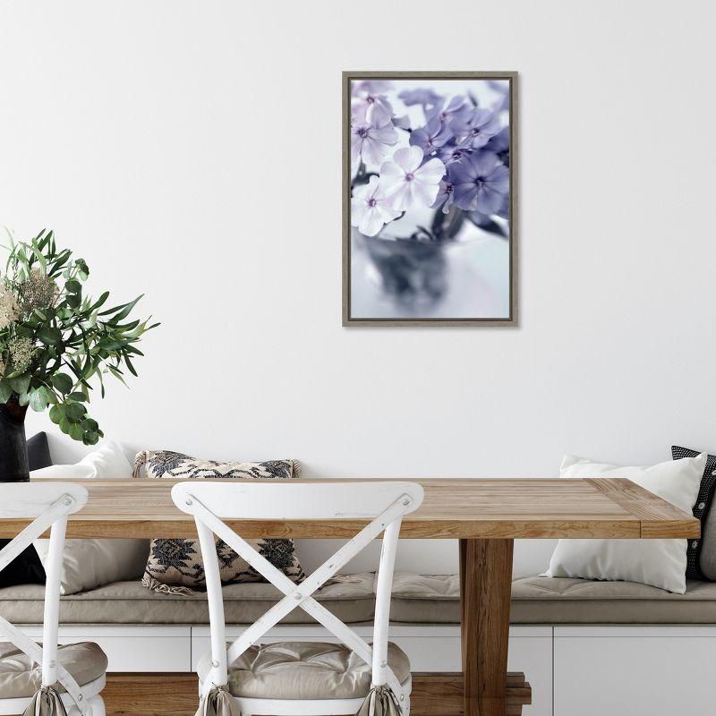 Amanti Art Violet Hydrangea by Judy Stalus Canvas Wall Art Print Framed 16 x 23-in.