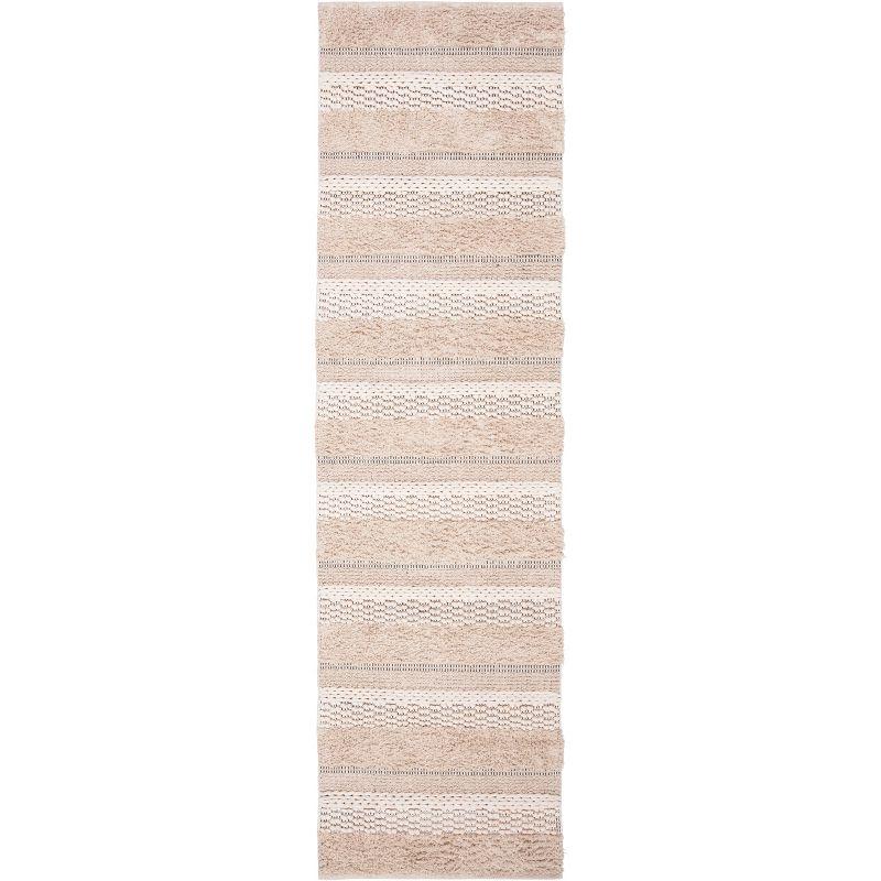 Natura NAT929 Power Loomed Runner Rug - Grey/Ivory - 2'3"x9' - Safavieh.