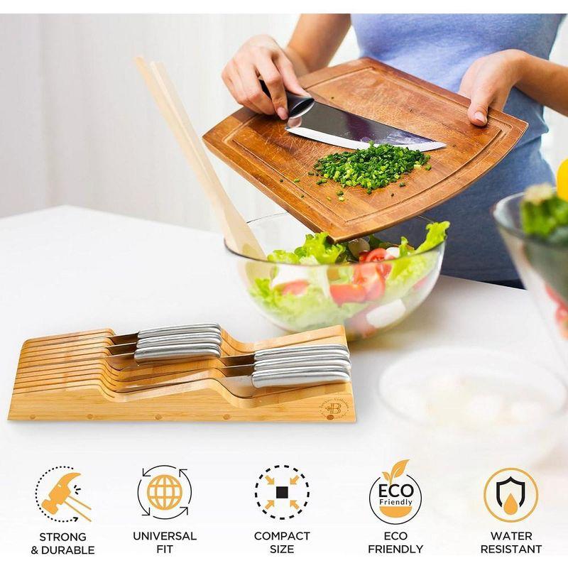 Bambusi Bambüsi 12 Slot Drawer Knife Block