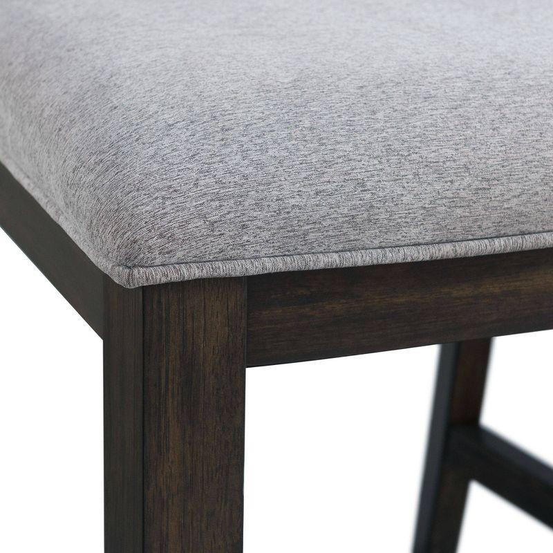 Set of 2 Taylor Counter Height Barstools Walnut - Picket House Furnishings: Upholstered, Armless