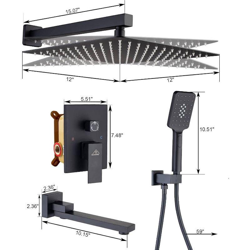 Shower Faucets & Systems All-In-One Kit with Rough in-Valve
