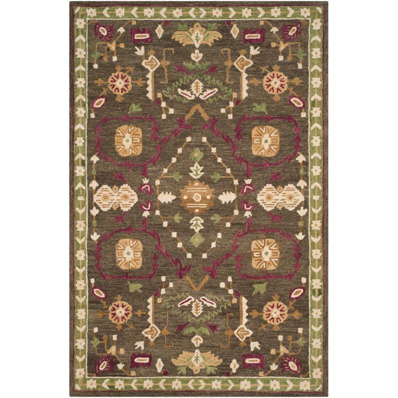 Roslyn ROS535 Hand Tufted Area Rug - Sage/Ivory - 6'x9' - Safavieh.