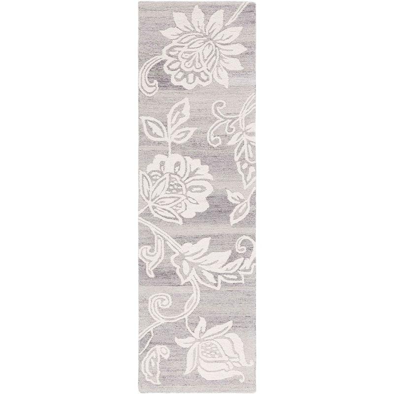 Jardin JAR731 Hand Tufted Runner Rug - Grey/Ivory - 2'3"x8' - Safavieh.