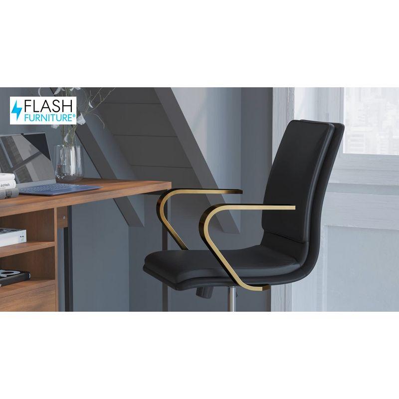 Flash Furniture Mid-Back Designer Upholstered Swivel Executive Office Chair with Armrests by Flash Furniture