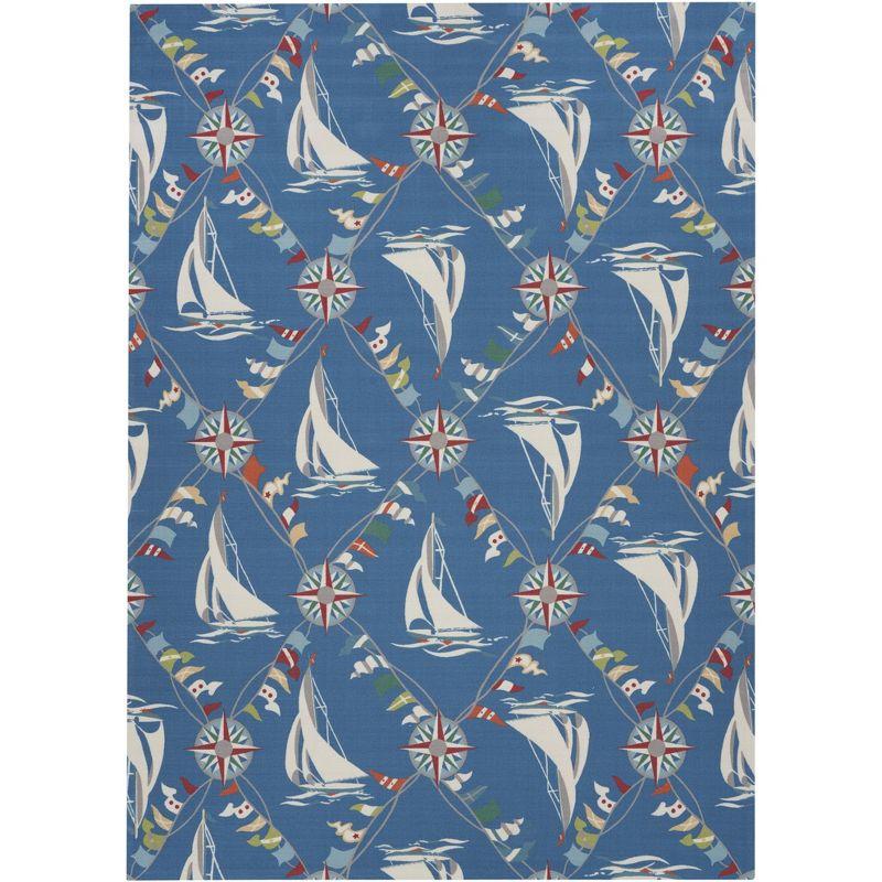 Waverly Navy Outdoor Area Rug