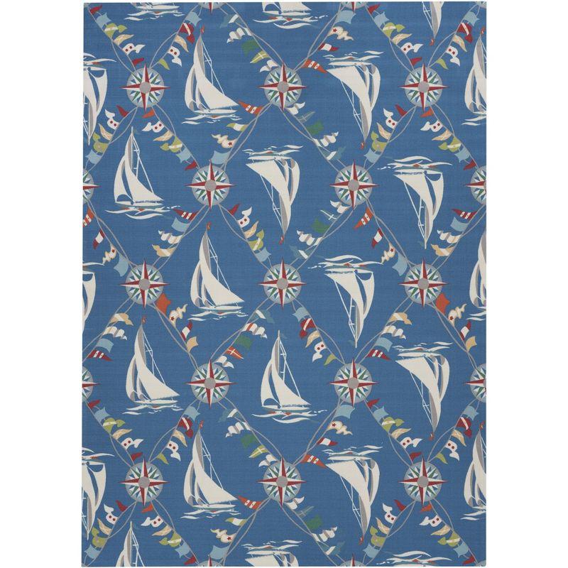 Navy Outdoor Area Rug